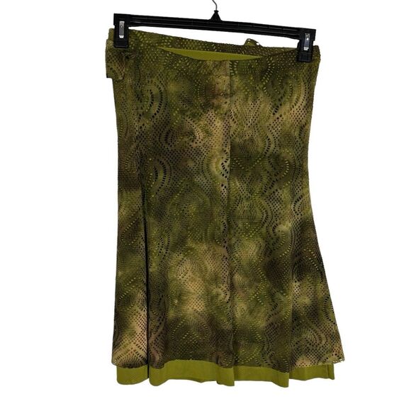 NWT Lucky Brand Bathing Suits Green Eyelet Strapless Cover-Up Dress XS/Small - Picture 3 of 7